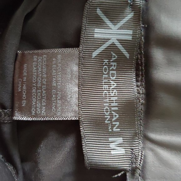 Kardashian collection highrise shapewear liquid leather look leggings Size M - Picture 6 of 6